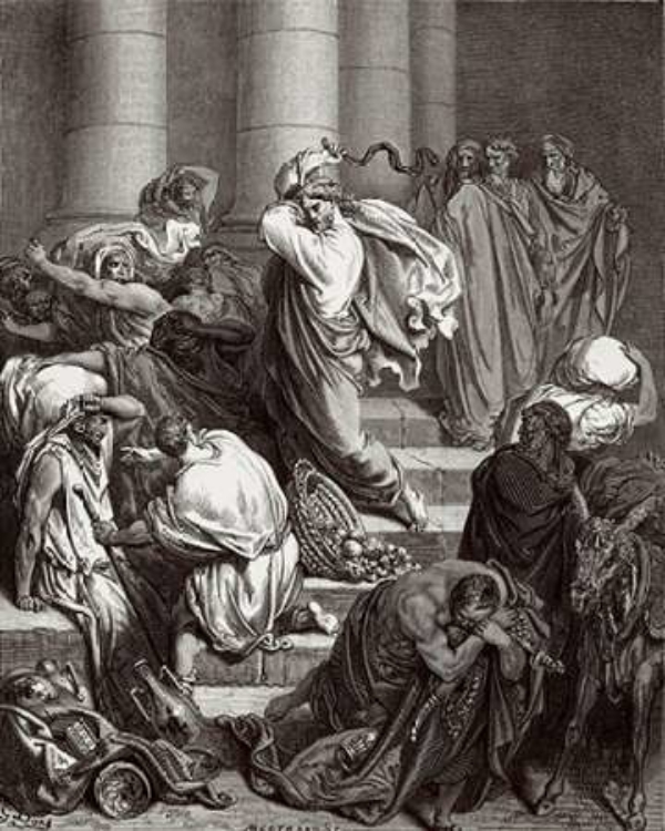 Picture of THE BUYERS AND SELLERS DRIVEN OUT OF THE TEMPLE BY JESUS HOLY MUSEUMIST