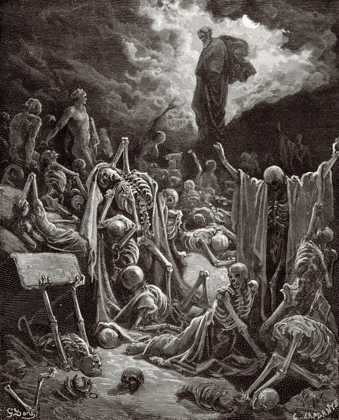 Picture of THE VISIONS OF EZEKIEL THE VISION OF THE VALLEY OF THE DRY BONES