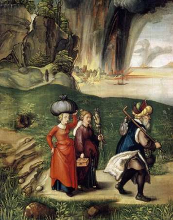 Picture of LOT AND HIS FAMILY FLEEING FROM SODOM