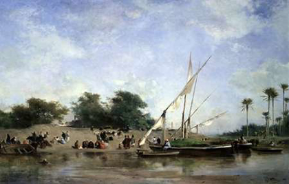 Picture of BOATS ON THE NILE