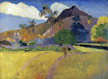 Picture of TAHITIAN LANDSCAPE WITH A MOUNTAIN