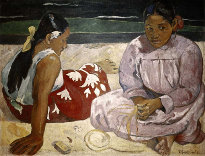 Picture of TAHITIAN WOMEN - ON THE BEACH