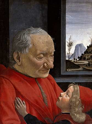 Picture of PORTRAIT OF AN OLD MAN AND HIS GRANDSON