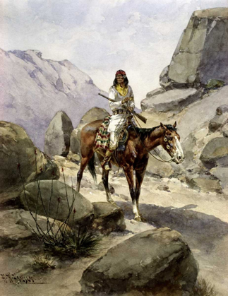 Picture of INDIAN ON HORSEBACK