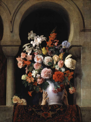 Picture of VASE OF FLOWERS IN THE WINDOW