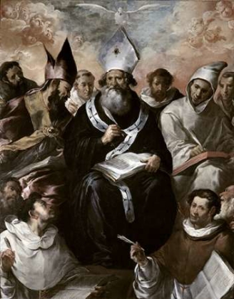 Picture of ST. BASIL DICTATING HIS DOCTRINE