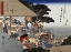 Picture of KUSATSU, COOLIES RESTING AT A TEAHOUSE