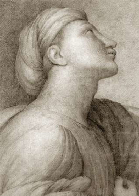 Picture of PROFILE OF A FACE IN THE STYLE OF RAPHAEL