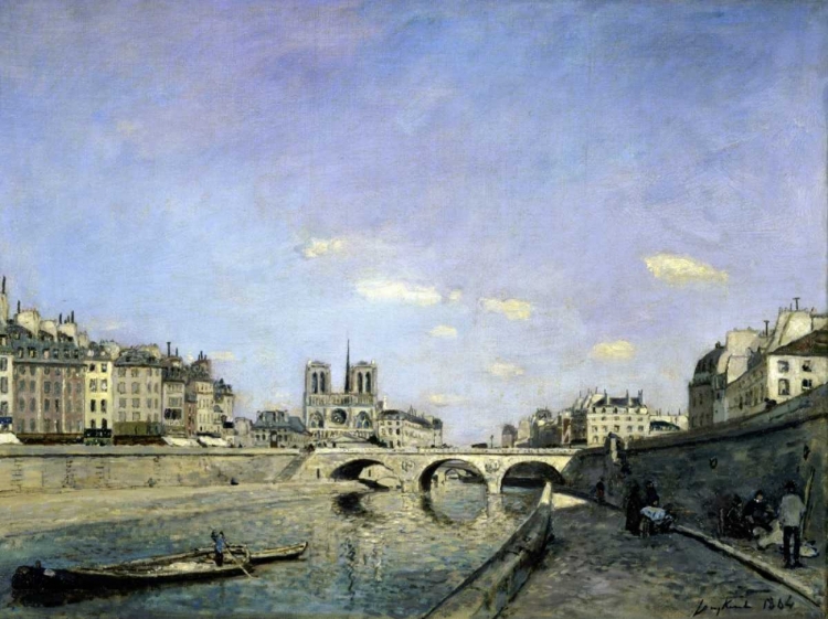 Picture of THE SEINE AND NOTRE-DAME IN PARIS