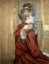 Picture of YOUNG WOMAN WITH HER FUR, MADEMOISELLE JEANNE FONTAINE
