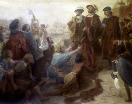 Picture of RETURN OF COLUMBUS IN CHAINS TO CADIZ