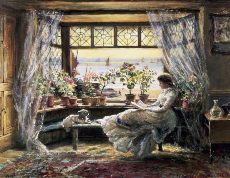 Picture of READING BY THE WINDOW, HASTINGS