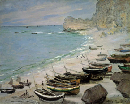 Picture of BOATS ON THE BEACH AT ETRETAT, 1883
