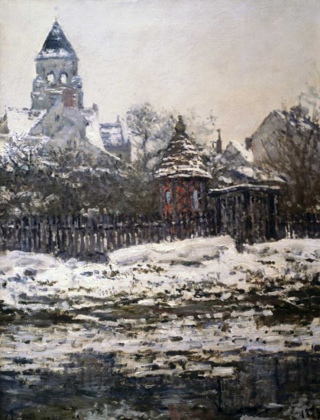 Picture of CHURCH AT VETHEUIL, WINTER