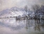 Picture of THE SEINE AT PORT-VILLEZ, SNOW EFFECT
