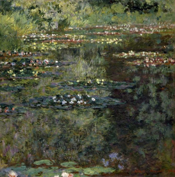 Picture of POOL WITH WATERLILIES, 1904