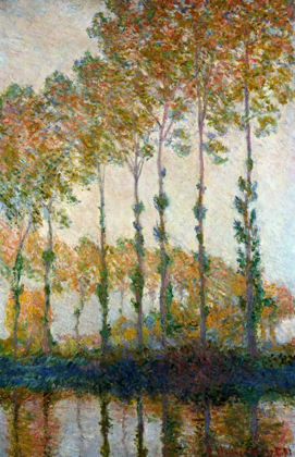 Picture of POPLARS ON THE RIVER EPTE IN AUTUMN, 1891