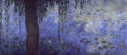 Picture of WATER LILIES: MORNING WITH WILLOWS, C. 1918-26 - RIGHT PANEL