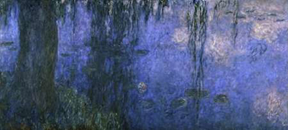 Picture of WATER LILIES: MORNING WITH WILLOWS, C. 1918-26 (LEFT PANEL)