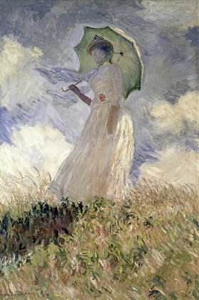 Picture of WOMAN WITH A PARASOL TURNED TO THE LEFT, 1886