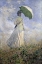 Picture of WOMAN WITH A PARASOL TURNED TO THE RIGHT