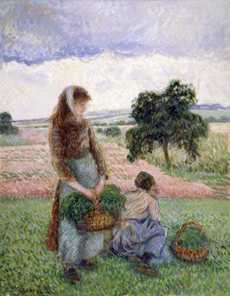 Picture of PEASANTS CARRYING A BASKET
