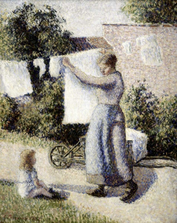 Picture of WOMAN HANGING LAUNDRY