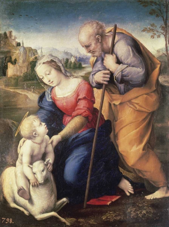 Picture of HOLY FAMILY WITH THE LAMB