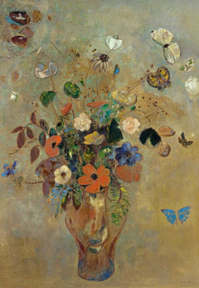 Picture of BOUQUET OF FLOWERS WITH BUTTERFLIES
