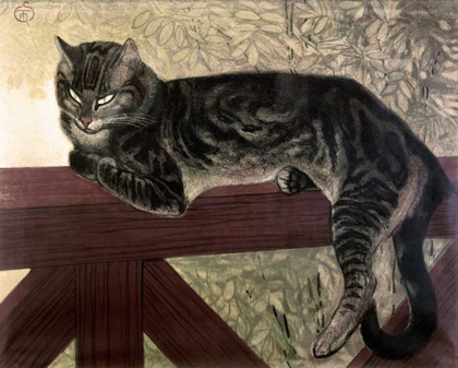 Picture of CAT ON THE BALUSTRADE