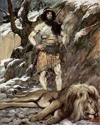 Picture of BENAIAH, WHO SLEW THE LION