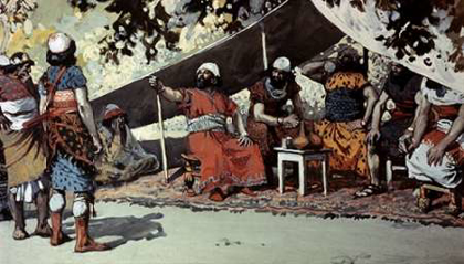 Picture of BEN-HADAD AND THE KINGS DRINKING IN THE TENT