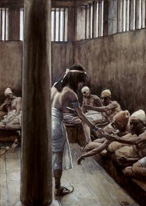 Picture of JOSEPH DISTRIBUTES BREAD IN PRISON