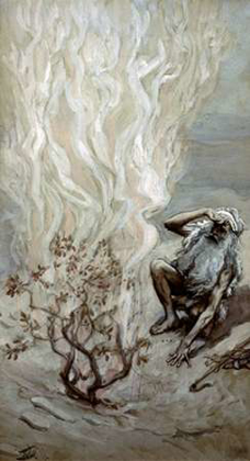 Picture of MOSES ADORES GOD IN THE BURNING BUSH