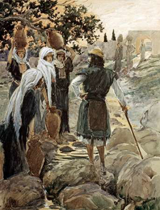 Picture of SAUL QUESTIONS THE YOUNG MAIDENS