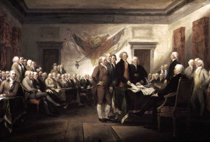 Picture of SIGNING OF THE DECLARATION OF INDEPENDENCE, 1817-1819