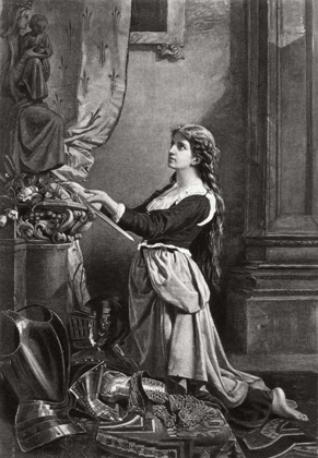 Picture of JOAN OF ARC AT PRAYER