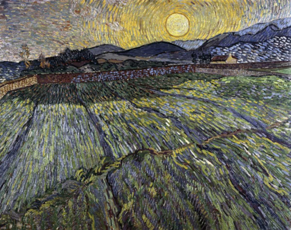 Picture of ENCLOSED FIELD WITH RISING SUN, SAINT-REMY
