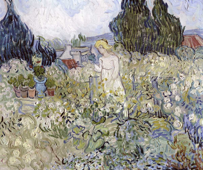 Picture of MARGUERITE GACHET IN THE GARDEN AT AUVERS-SUR-OISE