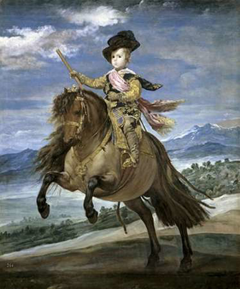 Picture of PRINCE CARLOS BALTHASAR ON HORSEBACK