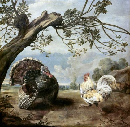 Picture of COCK AND TURKEY