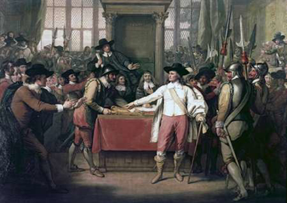 Picture of CROMWELL DISSOLVING THE LONG PARLIAMENT