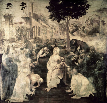 Picture of THE ADORATION OF THE MAGI - UNDERPAINTING