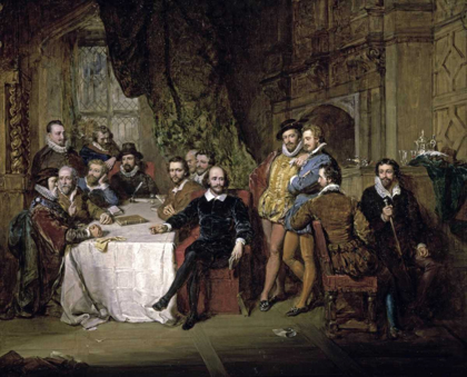 Picture of SHAKESPEARE AND HIS FRIENDS AT THE MERMAID TAVERN