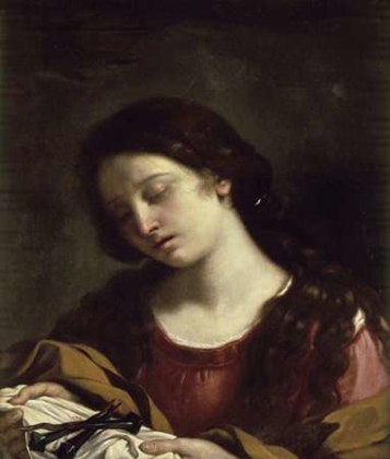 Picture of THE MAGDALEN CONTEMPLATING THE NAILS OF THE PASSION