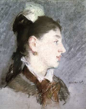 Picture of THE YOUNG WOMAN WITH A WING COLLAR, PROFILE (LA JEUNE FILLE AU COL CASSE)