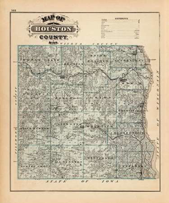 Picture of MAP OF HOUSTON COUNTY, MINNESOTA, 1874
