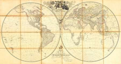 Picture of MAP OF THE WORLD, RESEARCHES OF CAPT. JAMES COOK, 1808