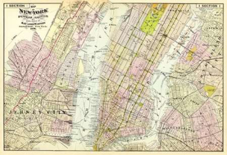 Picture of NEW YORK, BROOKLYN, JERSEY CITY, 1891