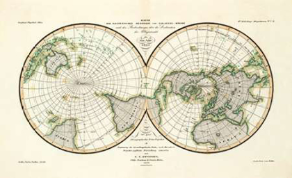 Picture of KARTE DER MAGNETISCHEN MERIDIANE UND PARALLEL-KREISE, 1840